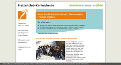 Desktop Screenshot of freizeitclub-karlsruhe.de