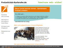Tablet Screenshot of freizeitclub-karlsruhe.de